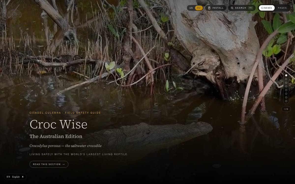 The Croc Wise reader — Australian Edition cinema home